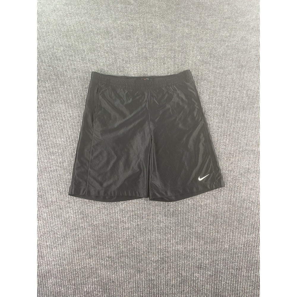 Nike Shorts Men Large Black Mesh Basketball Dazzle Athletic Shiny Gray Tab y2k B